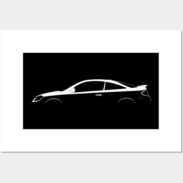 Pontiac G5 GT Silhouette Wall Art by Car-Silhouettes